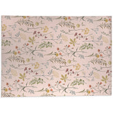 Fall Botanical Floral Kitchen Mat, Decorative Anti Fatigue Non Slip Floor Rug for Kitchen and Home Decor