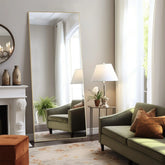 Full Length Mirror with Stand, Aluminum Alloy Frame Full Body Floor Mirror for Bedroom and Cloakroom