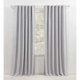 Blackout Curtain Single Panel, Back Tab and Rod Pocket Window Curtain