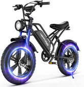 750W 48V 18Ah Electric Bike for Adults, 20-Inch Fat Tires, Removable Battery, 20 MPH, 68-Mile Range