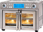 25-Qt. Extra-Large Dual-Zone Air Fryer Oven with French Doors