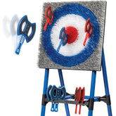 Deluxe Steel Frame Axe Throw Target Game Set – 8 Foam Axes, Indoor/Outdoor Use