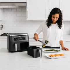8-Qt 2-Basket Air Fryer – 6-in-1 with DualZone Technology and Smart Finish