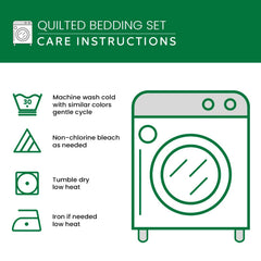 Alpine Glow 3-Piece Quilted Bedding Set NCU0VH477
