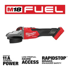 Milwaukee Pre-Sale 2887-20 M18 FUEL 18V 5" Flathead Braking Grinder - Bare Tool