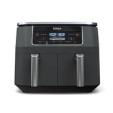 8-Quart Dual-Zone 2-Basket Air Fryer with 6 Cooking Functions