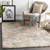 Mid-Century Medallion Area Rug, Modern Decorative Pattern Rug for Living Room, Bedroom and Home Decor