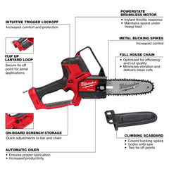 Milwaukee 3004-20 M18 FUEL 18V HATCHET 8" Cordless Pruning Saw - Bare Tool