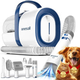 3-in-1 Dog Grooming Vacuum Kit with Clipper and Nail Grinder, Pet Hair Trimmer and Grooming Tool Set