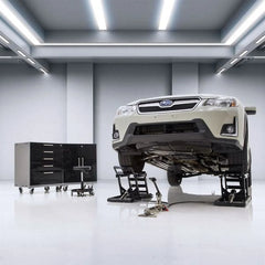 Hydraulic Car Lift with Ramps – 3,000 lb. Capacity per Pair, 15.5" Max Lift Height
