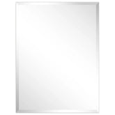 Frameless Beveled Prism Wall Mirror, Clear Square or Rectangular Decorative Mirror for Bathroom, Bedroom and Home Decor