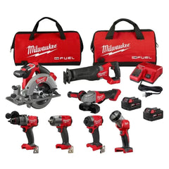 🔥Milwaukee 3697-27 M18 FUEL 18V 7 Tool Cordless Lithium-Ion Combo Kit
