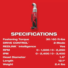 Milwaukee Pre-Sale 2668-20 M18 18V 3/8-Inch Right Angle Impact Wrench - Bare Tool