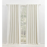 Blackout Single Curtain Panel, Back Tab and Rod Pocket Window Curtain