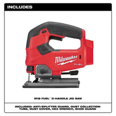Milwaukee 2737-20 M18 FUEL 18V Cordless D-Handle Jig Saw - Bare Tool