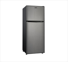 4.6 Cu. Ft. 2 Door Mini Refrigerator with Freezer - Stainless Steel Compact Fridge with Interior Light