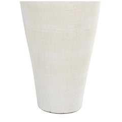 Tall Ceramic Amphora Floor Vase, White Decorative Vase for Home Decor