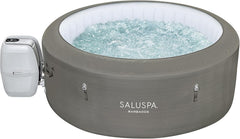 71 x 26-Inch Inflatable Hot Tub Spa for 2-4 Persons, Portable, with 2 Covers, Black