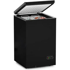 3.5 Cu. Ft. Chest Freezer with 2 Removable Baskets and 7 Temperature Settings, Black