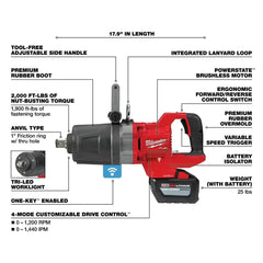 Milwaukee 2868-22HD M18 FUEL 18V 1" D-Handle High Torque Impact Wrench Kit