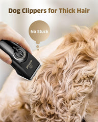 Dog Clippers for Grooming Doodles and Poodles, Professional Pet Hair Trimmer for Thick Curly Hair