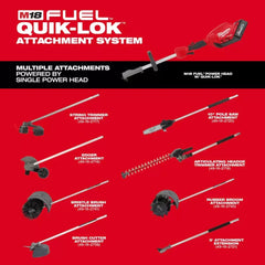 Milwaukee 49-16-2719 M18 FUEL 18V 20-Inch QUIK-LOK Hedge Trimmer Attachment