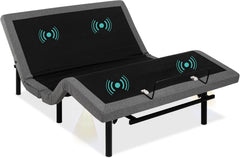 Twin XL Adjustable Bed Frame, Electric Adjustable Base with Wireless Remote Control, Night Light, Massage Function and 2 USB Ports