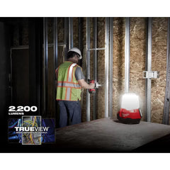 Milwaukee 2144-20 M18 18V Compact Li-Ion LED Site Light w/ Flood Mode -Bare Tool
