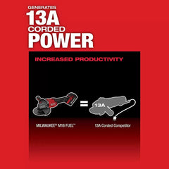 Milwaukee Pre-Sale 2981-20 M18 FUEL 18V 4-1/2 - 6 Inch Slide Switch Grinder, Bare Tool