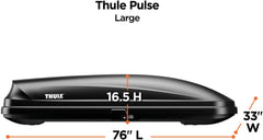 Large Roof Cargo Carrier, Black