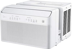 12,000 BTU U-Shaped Inverter Window Air Conditioner with Smart Control, Alexa Compatibility, Remote & Installation Bracket (Renewed)