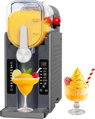 Slushie Machine for Home, No-Ice Frozen Drink Maker, Real-Time Temperature Display, Auto-Cleaning, 6 Preset Modes, Frozen Margaritas, Cocktails, Frappes, Smoothies, Milkshakes