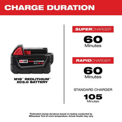 Milwaukee 48-11-1850 M18 18V 5.0Ah REDLITHIUM XC Extended Capacity Battery