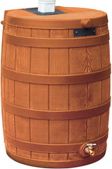 Good Ideas Rain Wizard 50 Gallon Rain Barrel - Plastic Outdoor Water Storage Collector