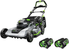 21-Inch 56V Self-Propelled Cordless Lawn Mower with 2 x 4.0Ah Batteries and Rapid Charger, Black